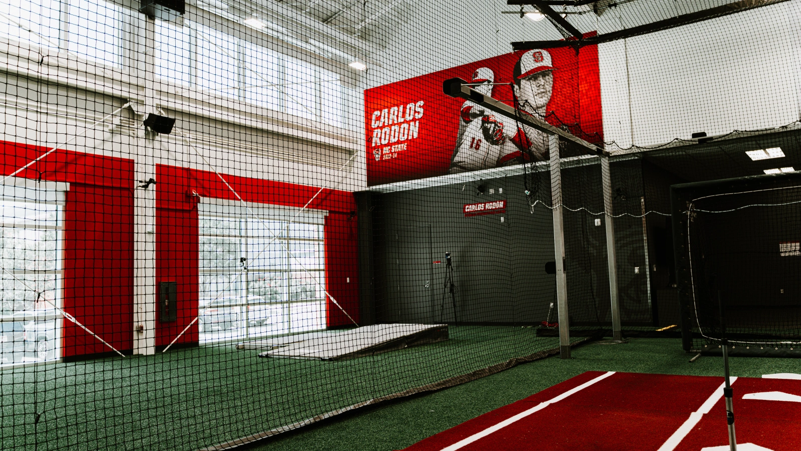 Inside the NC State baseball training facility